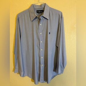 Ralph Lauren Men's Classic Fit Long Sleeve Button Down, Size 17